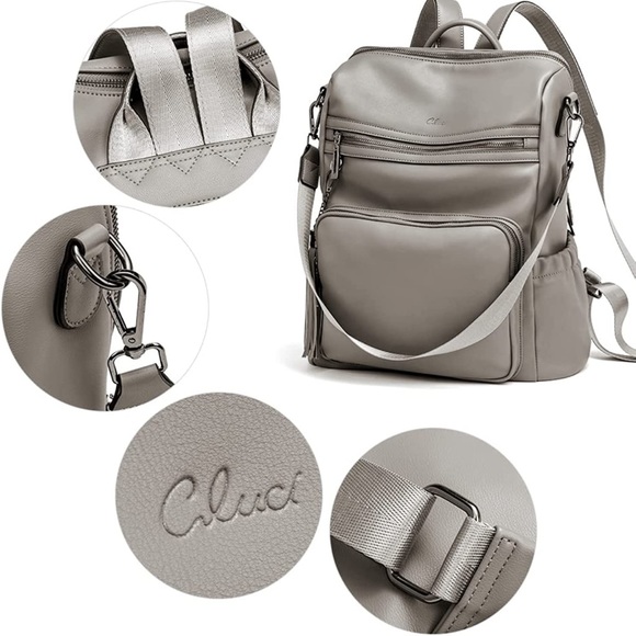 CLUCCI i women’s purse backpack NEW WITHOUT TAGS never used . - Picture 4 of 5